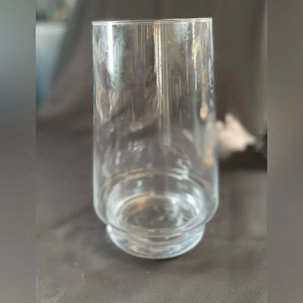 🔥❤️🔥 10” Simple Clear Glass Flared Cylindrical Flower Bouquet Vase EPC 2 Avail